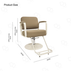 Khaki Brown Ladies Styling Chair – Hydraulic Salon Chair - Ladies salon styling chair - Cheap ladies salon furniture in UAE - Dayjour - Affordable salon furniture