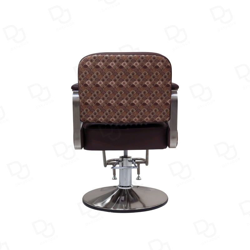 Ladies Salon Styling Chair Dark Chocolate Brown – Hydraulic Beauty Chair - ladies salon styling chair in Qatar - Hair cutting chair for salon - Hair styling chair - Salon furniture in Saudi  Dayjour - UAE