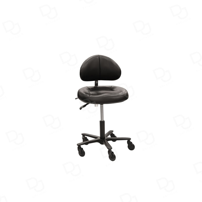Black Hydraulic Reclining Salon Stool Chair with Backrest – Adjustable Spa & Beauty Technician Chair - Salon stool in Abu Dhabi - Dayjour - UAE
