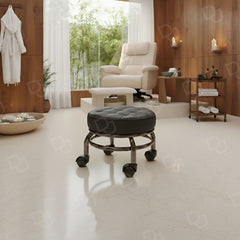 Professional Salon Rolling Stool – Black | Compact Beauty Chair with Wheels - technician stool with wheel - pedicure stool - small stool for salon - Dayjour - UAE