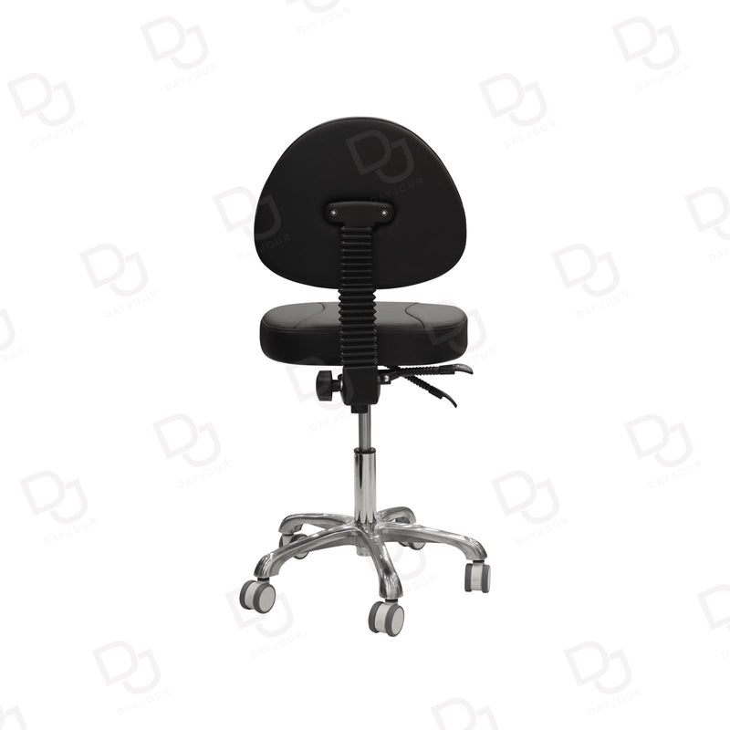 Black Hydraulic Reclining Swivel Salon Stool Chair – Professional