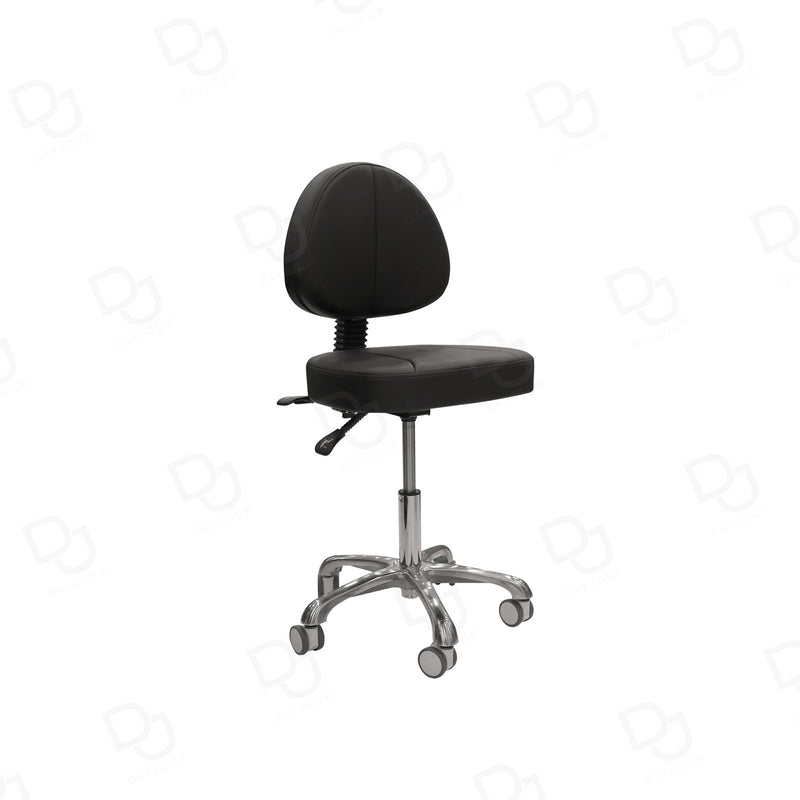 Black Hydraulic Reclining Swivel Salon Stool Chair – Professional