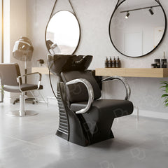Salon Shampoo Washing Chair Black - Hair washing chair salon - Dayjour - UAE