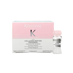 Kérastase Fusio-Dose Concentré Genesis with Collagen Peptide Fragment – Professional Anti-Breakage Hair Treatment (10 x 12ml) - Kerastase UAE - Dayjour - UAE
