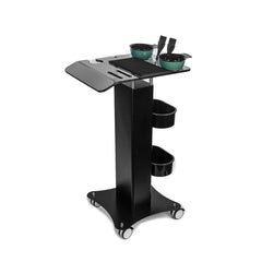 Professional Rolling Salon Hair Coloring & Utility Trolley Cart - salon hair trolley - hair coloring trolley - salon utility cart - professional rolling salon cart - hair stylist organizer - spa hair cart - salon storage trolley - Dayjour