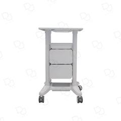 White Beauty Salon Trolley with Dual Drawers & Quick-Access Tray – Professional Rolling Cart - Dayjour