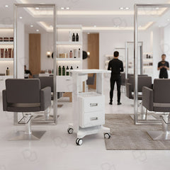 Professional Salon & Spa Trolley Cart | Mobile Metal Storage – Al Basel - metal storage trolley - spa storage box - Dayjour - UAE