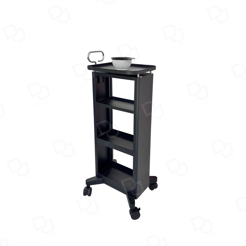 Professional Salon & Spa Metal Trolley with Multi-Tier Storage and 360° Rotating Wheels - Salon trolley - Dayjour - UAE - Metal trolley in Dubai