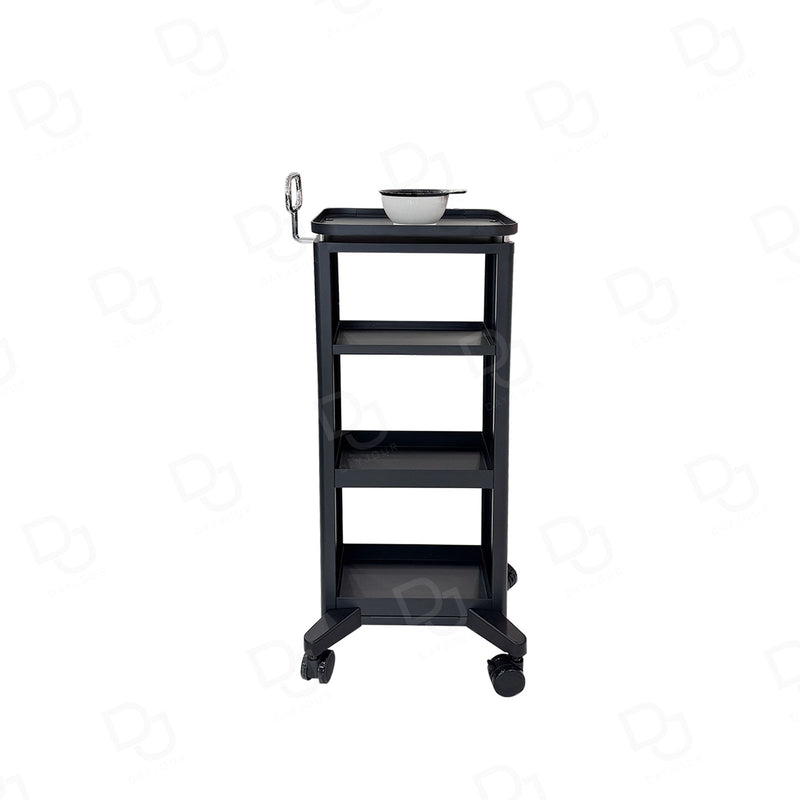 Professional Salon & Spa Metal Trolley with Multi-Tier Storage and 360° Rotating Wheels - Salon trolley - Dayjour - UAE - Metal trolley in Dubai