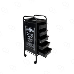 Premium Metal Salon & Spa Trolley Cart with Multi-Level Storage Trays