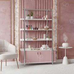 Beauty Salon Product Display Stand Pink - Ladies salon furniture - Salon display stand - Product display stand for Spa - Dayjour