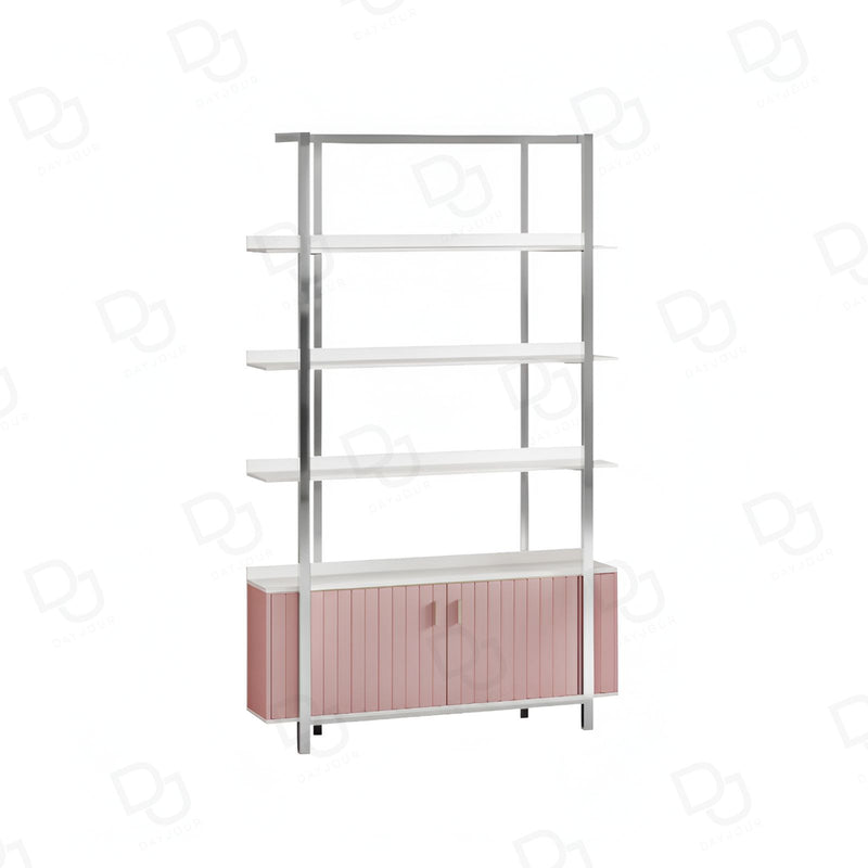 Beauty Salon Product Display Stand Pink - Product display stand for ladies saloon - Pink salon organizer - Dayjour