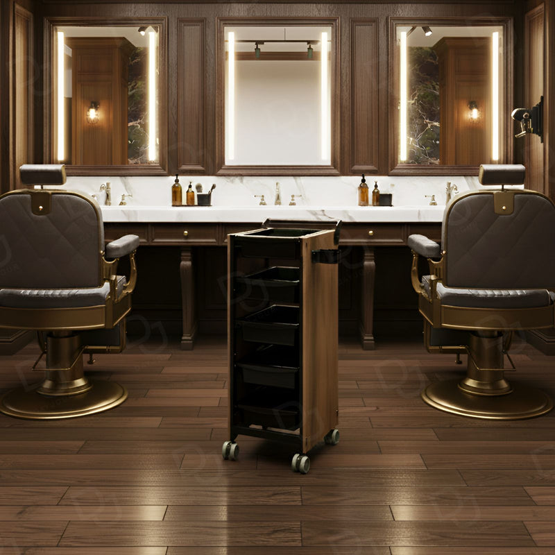 Professional Salon Spa Product Trolley Wooden - Salon trolley - Dayjour - معدات صالونات- UAE