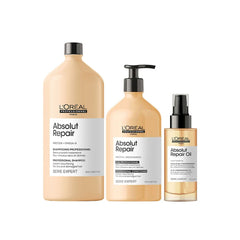 LOreal Professionnel SE Absolut Repair Shampoo 1500ml, Conditioner 750ml & Hair oil 90 ml - Absolut repair UAE - Loreal UAE - Dayjour