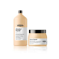Loreal Professional Absolut Repair Shampoo 1500ml and Mask 500ml - Loreal absolute reapir shampoo and mask - Loreal Professional UAE - Dayjour