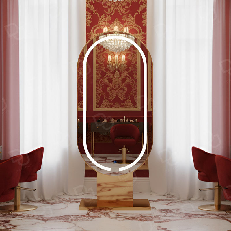 LED lighting Salon Mirror Station for Hairdressing - Salon furniture - UAE - Dayjour
