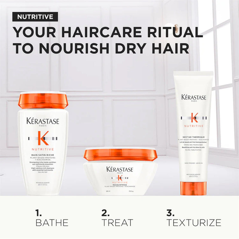 Kerastase Nutritive Shampoo, Conditioner & Masque Set – Deep Hydration for Dry Hair - Kerastase nutritive care - Kerastase UAE - Dayjour