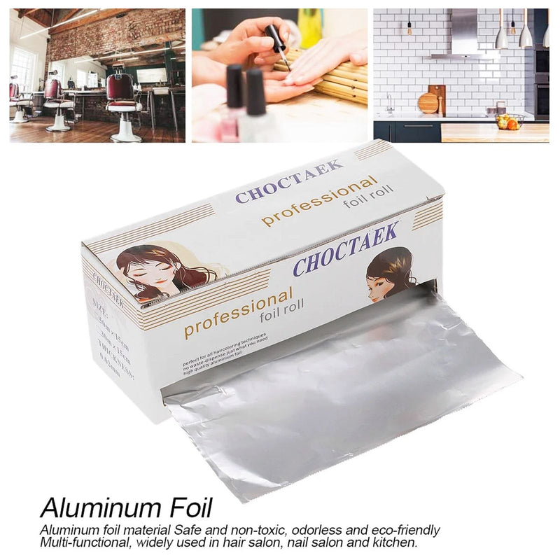 Choctaek Professional Aluminium Foil Roll - Hair foil roll - aluminium foil hair coloring - Dayjour - UAE