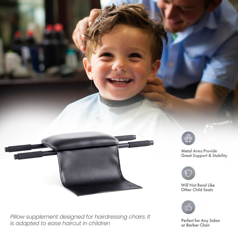 Salon Child Booster Seat Cushion with Metal Support Arms - Kids booster seat for salon - Dayjour - UAE - kids cushion for barber shop