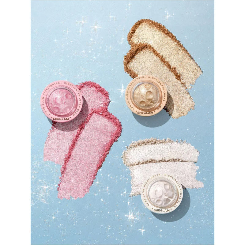 SHEGLAM Lunar Glow Highlighter – Vanilla Frost - glow setting powder - glow compact powder - glow powder by sheglam - Vanilla frost glow powder - Dayjour - UAE