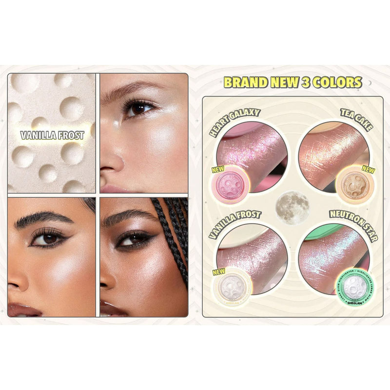 SHEGLAM Lunar Glow Highlighter – Vanilla Frost - glow setting powder - glow compact powder - glow powder by sheglam - Vanilla frost glow powder - Dayjour - UAE