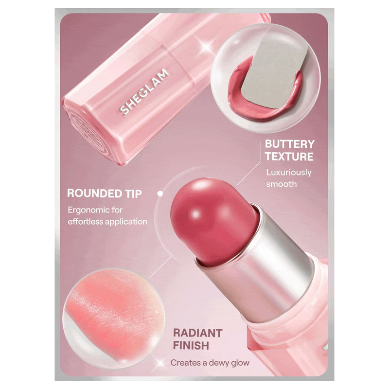 SHEGLAM Buttery Bliss Blush Stick Rose Ritual - Cream Blush Stick UAE - Rose Ritual shade - Blush stick in UAE - Dayjour - UAE 
