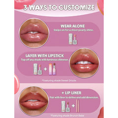 SHEGLAM High Key Glass Lock Air Gloss – Mirror Shine Lip Gloss UAE - Lip gloss UAE - lip contour - sheglam UAE - Dayjour