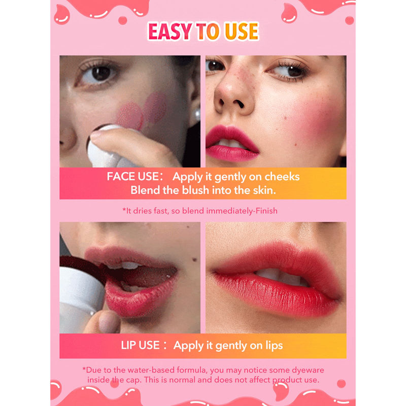 SHEGLAM Howdy Lip & Blush Tint – Hydrating Jelly Texture for Natural Glow - Lip and blush tint - Jelly blush tint - sheglam jelly tint - Dayjour - UAE