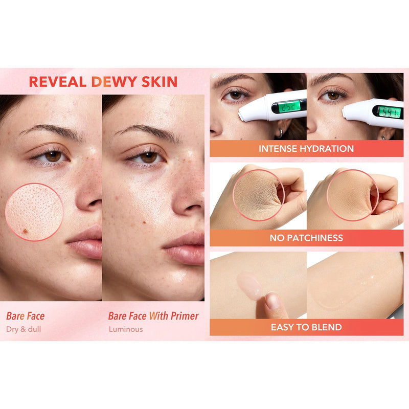 SHEGLAM Melon Melt Niacinamide Serum Primer - Hydrating Makeup Base – Dayjour UAE - Niacinamide Serum Primer - makeup primer - primer makeup base