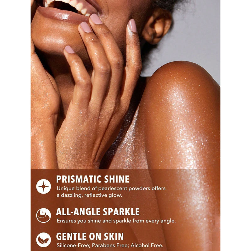 Professional SHEGLAM Go Go Glow Frosted Opal body shimmer mist - professional body shimmer UAE - salon glow spray - SHEGLAM shimmer mist UAE - makeup artist glow spray - bridal body glow UAE - highlighting mist UAE