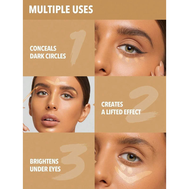 SHEGLAM Like Magic 12HR Full Coverage Concealer Nude applicator - SHEGLAM concealer UAE - Nude concealer shade - full coverage concealer UAE - matte concealer long wear - under eye concealer UAE - lightweight concealer