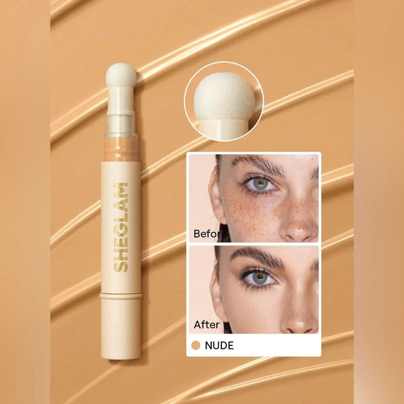 SHEGLAM Complexion Boost Concealer Nude sponge tip concealer - SHEGLAM concealer UAE - Nude concealer - hydrating concealer UAE - full coverage concealer - blurred finish concealer, -under eye concealer UAE - lightweight concealer