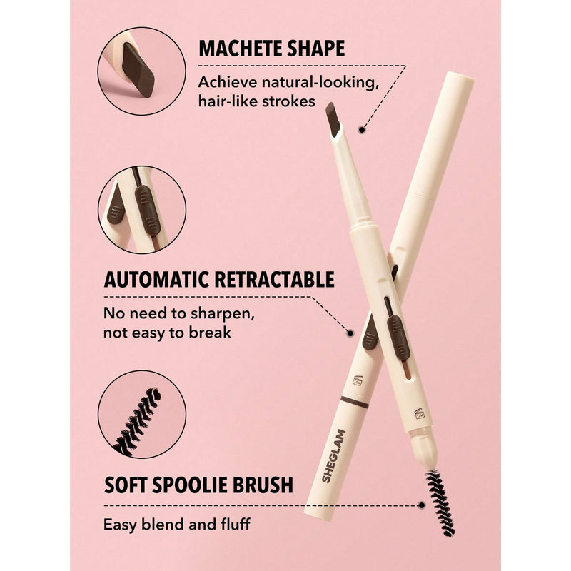 SHEGLAM Better Brows Long Lasting Eyebrow Pencil Taupe - SHEGLAM eyebrow pencil UAE - Taupe brow pencil - waterproof eyebrow pencil UAE - natural brow pencil - long lasting brow makeup - taupe eyebrow makeup - Dayjour