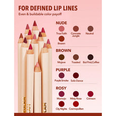 SHEGLAM Lip Facts Lip Liner Toasted nude brown lip pencil - lip liner nude shade - sheglam lip liner - Dayjour - UAE