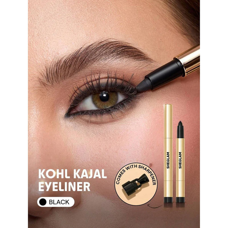 SHEGLAM Bold Moves Kohl Cream Eyeliner Pencil black eyeliner - SHEGLAM eyeliner UAE - kohl eyeliner pencil - black cream eyeliner UAE - smudge proof eyeliner - creamy eyeliner pencil - long lasting eye makeup - vegan eyeliner