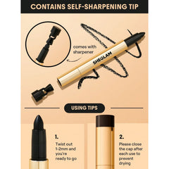 SHEGLAM Bold Moves Kohl Cream Eyeliner Pencil black eyeliner - SHEGLAM eyeliner UAE - kohl eyeliner pencil - black cream eyeliner UAE - smudge proof eyeliner - creamy eyeliner pencil - long lasting eye makeup - vegan eyeliner
