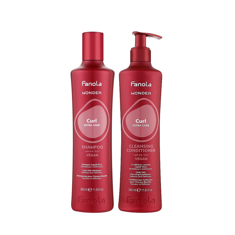Fanola Wonder Curl Extra Care Duo – Shampoo 350 ml + Conditioner 350 ml - fanola curl extra care - fanola UAE - dayjour