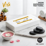 Viva Professional Disposable Feet Towels – 150pcs Pack, 30x60cm 60GSM– Spa & Salon Pedicure Towels - feet towel for spa - Disposable feet towel - Dayjour - UAE