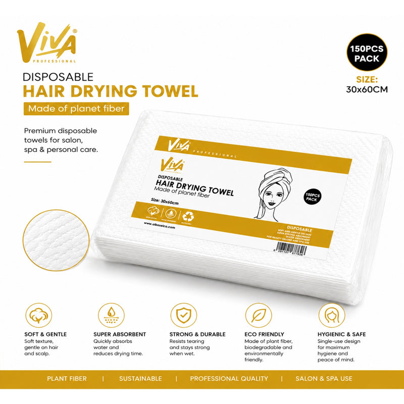 Disposable Hair Drying Towel 150 Pieces 30x60cm