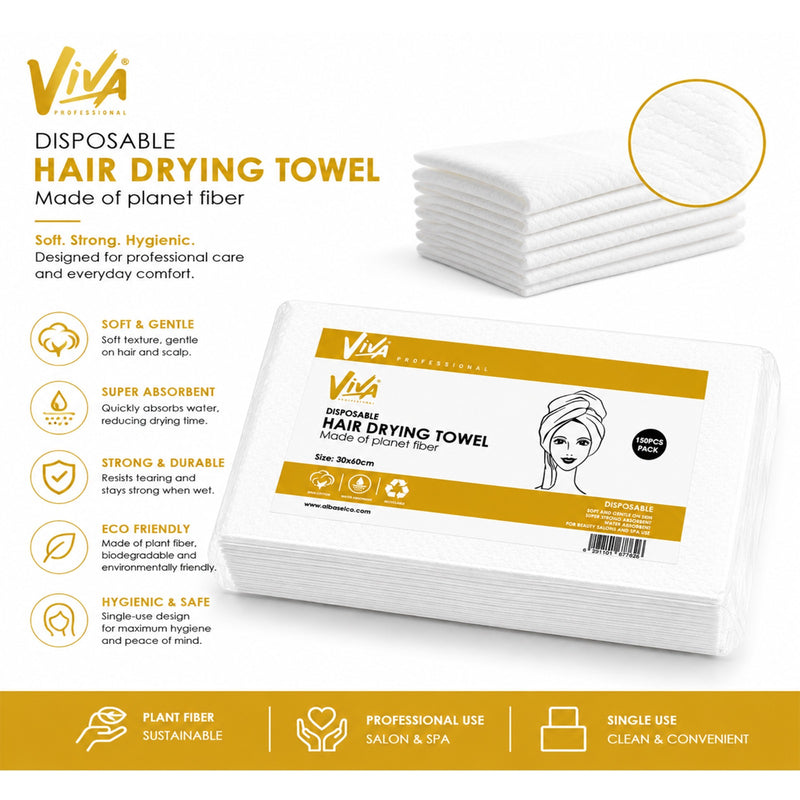 Disposable Hair Drying Towel 150 Pieces 30x60cm