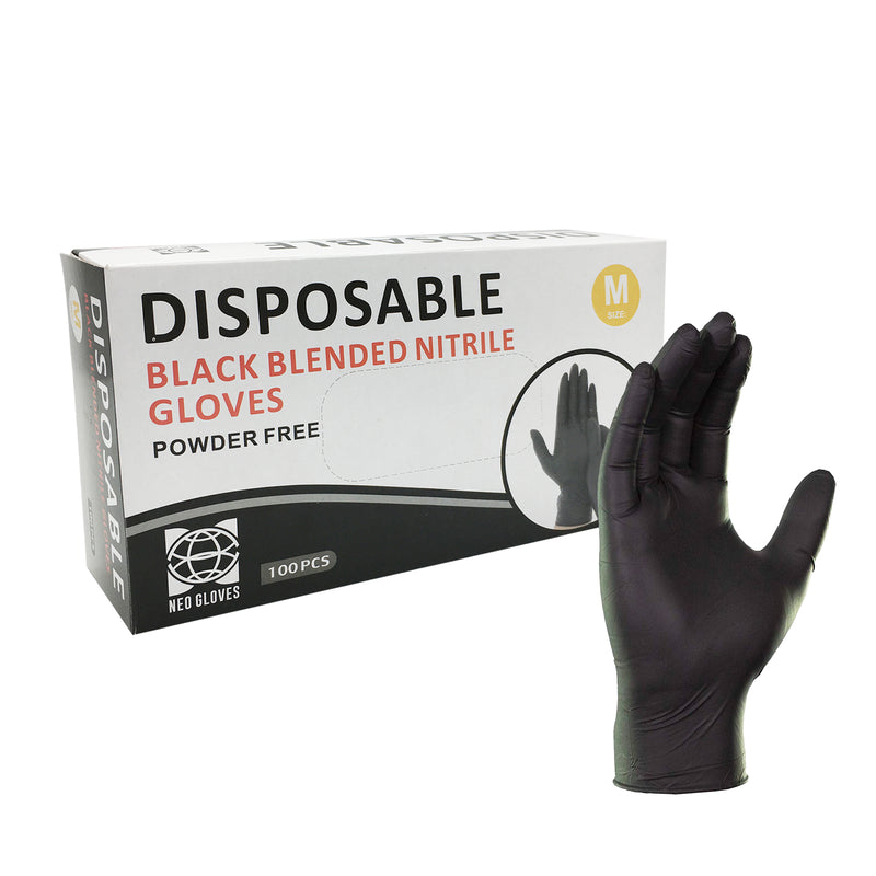 Disposable Black Gloves - Powder free gloves - dayjour