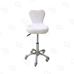 Beauty Salon Swivel Leather Rolling Chair White - salon chair - white salon chair - salon furniture - dayjour