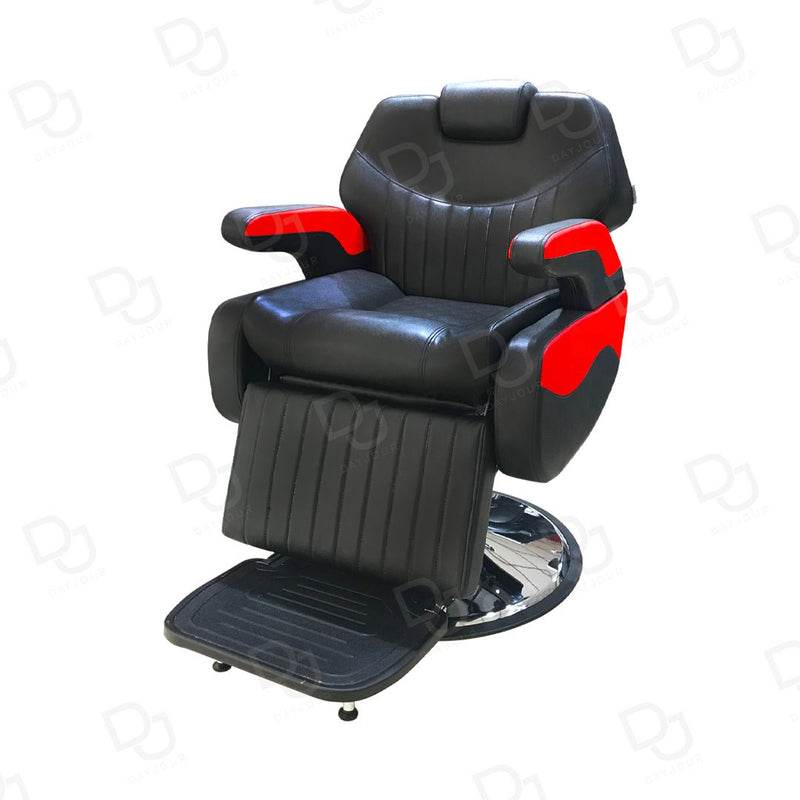 Professional Barber Gents Cutting Chair (Black & Red) - dayjour
