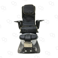 Pedicure Chair for Salons Black & Gold