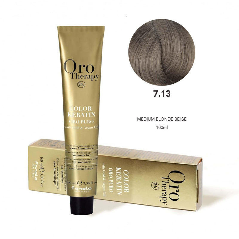 Oro Puro Hair Coloring Cream 7.13