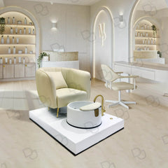 Beauty Salon Pedicure Spa Station - Cream- dayjour