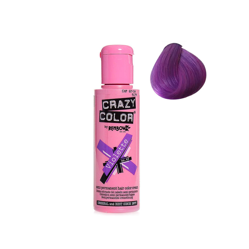 Crazy Color Semi Permanent Color Violette 100ml - hair color - hair - hair products - Dayjour