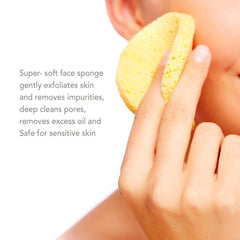 Cellulose Face Sponge for facial cleansing  (Set of 2) - face sponge -  face care - dayjour