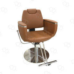 Ladies Hair Cutting Chair Light Brown