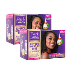 Dark and lovely Hair Relaxer Superior Moisture Plus 2pcs - relaxer kit uae - dayjour